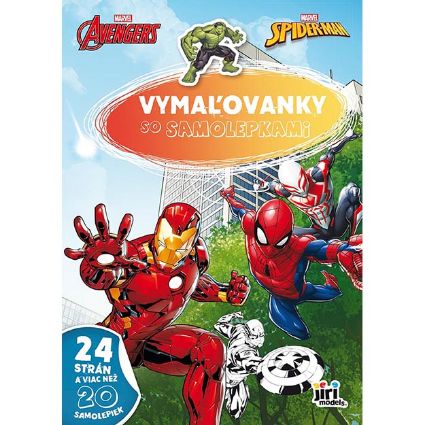 Obrázok z Maľovanky A4 so samolepkami Marvel