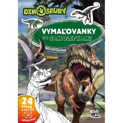 Obrázok z Maľovanky A4 so samolepkami Dinosaury