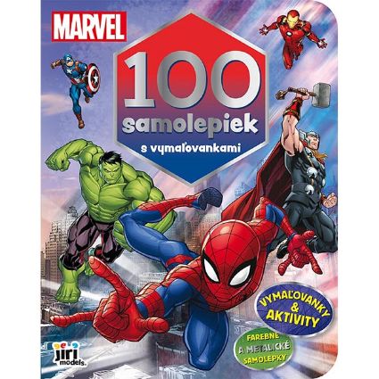 Obrázok z 100 samolepiek s maľovankami Marvel