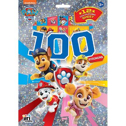 Obrázok z 100 samolepiek s maľovankovými listami Labková patrola