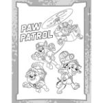 Obrázok z 100 samolepiek s maľovankovými listami Labková patrola