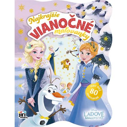 Obrázok z Najkrajšie vianočné maľovanky so samolepkami Ľadové kráľovstvo