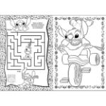 Obrázok z Maľovanky A4 so samolepkami Lilo & Stitch