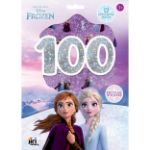 Obrázok z 100 metalických samolepiek s maľovankovými listami Ľadové kráľovstvo