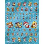 Obrázok z 100 metalických samolepiek s maľovankovými listami Labková patrola