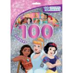 Obrázok z 100 samolepiek s maľovankovými listami Disney Princezné
