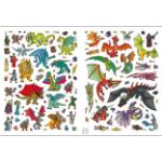 Obrázok z Metalická samolepková knižka Draky